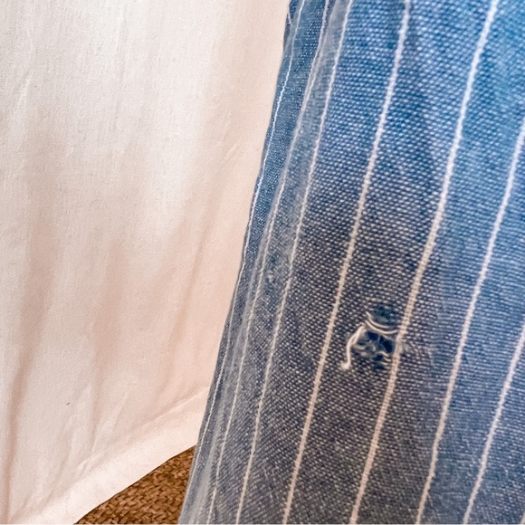 Sienna Sky — Blue Stripe Belted Jumpsuit - Picture 3 of 3